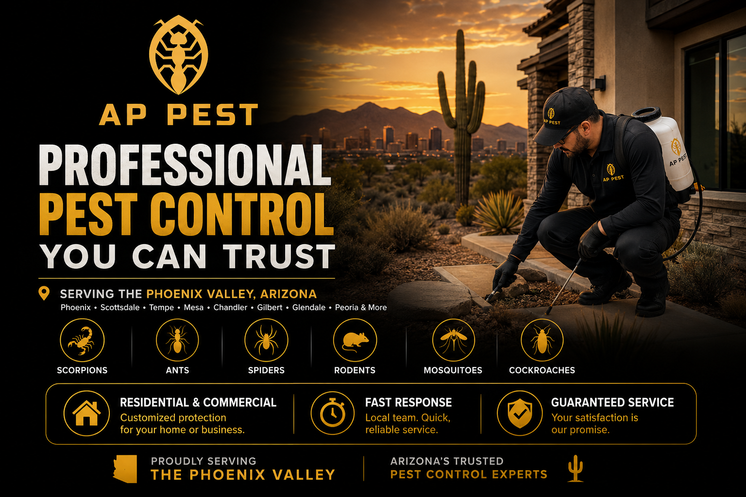Arizona Pest Control — AP Pest Control, Phoenix Valley
